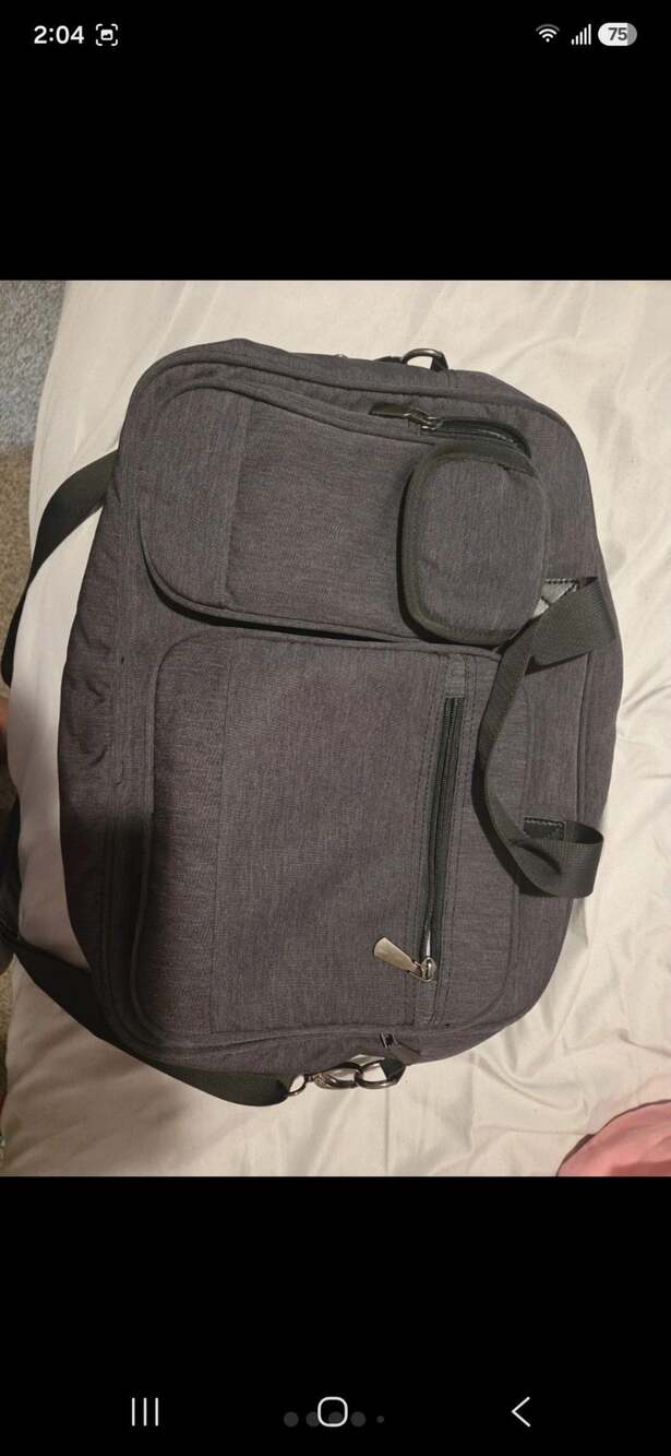 Amazon Basics Laptop Bag Dark Gray Briefcase